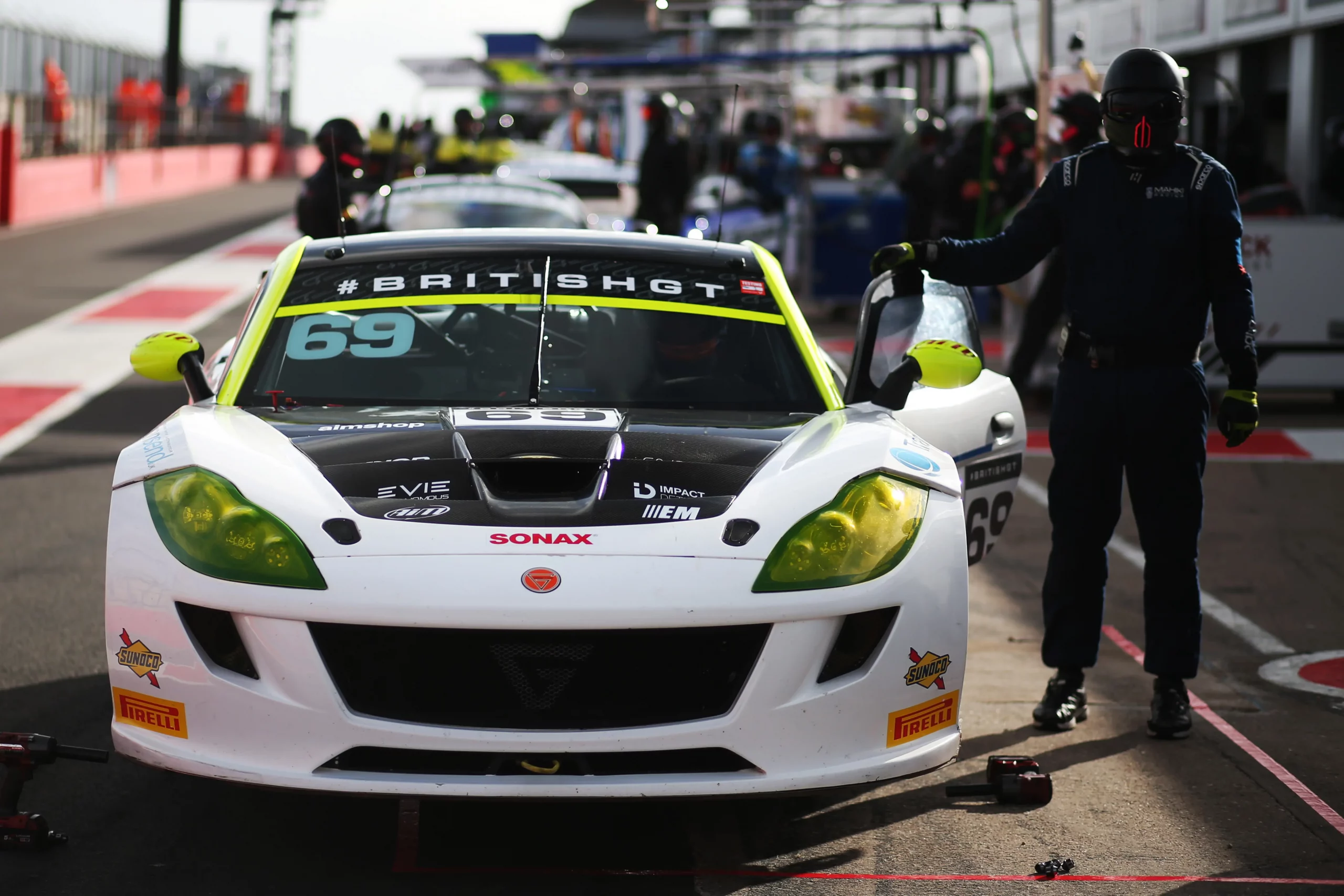 Lotus Emira GT4 Oulton Park Testing for British GT 2024